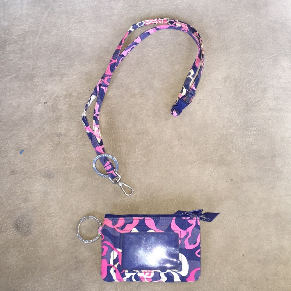 Vera Bradley Lanyard and ID Pouch